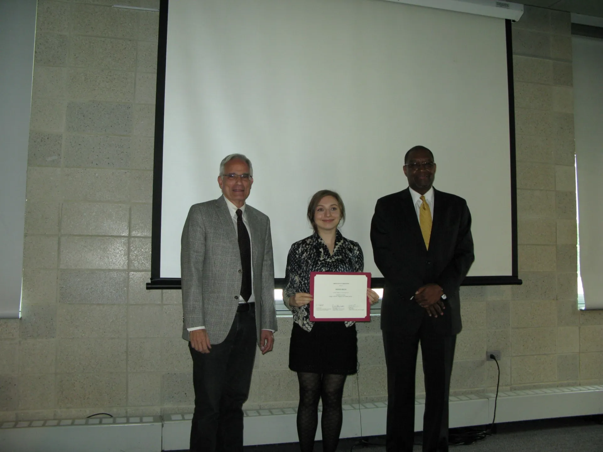 Carlos Alonso, Amanda Buch, and Dennis Mitchell