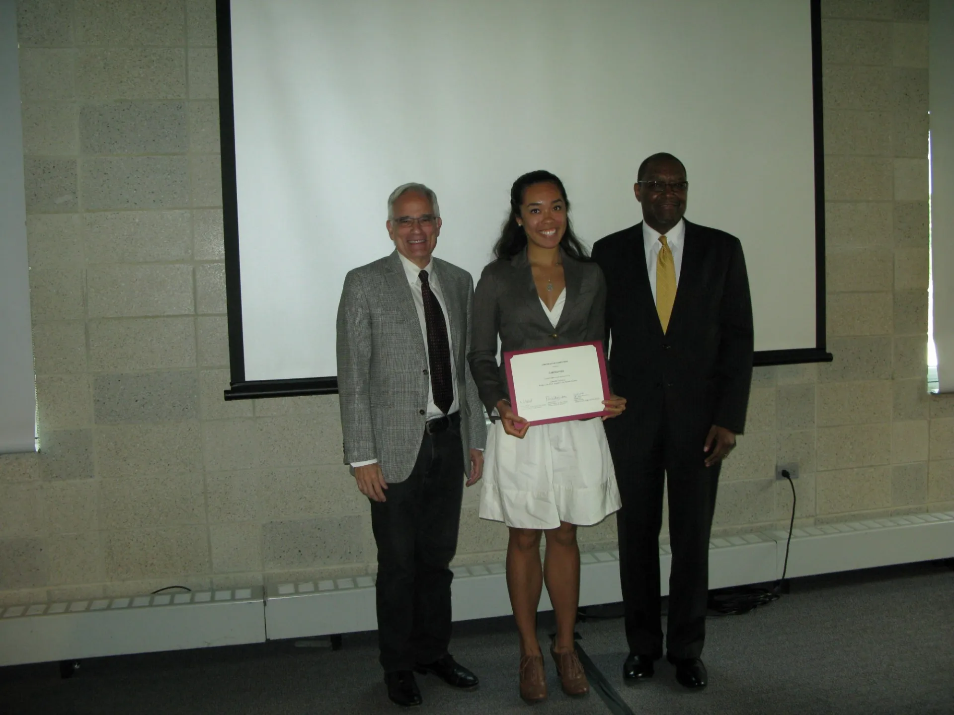 Carlos Alonso, Carina Fish, and Dennis Mitchell