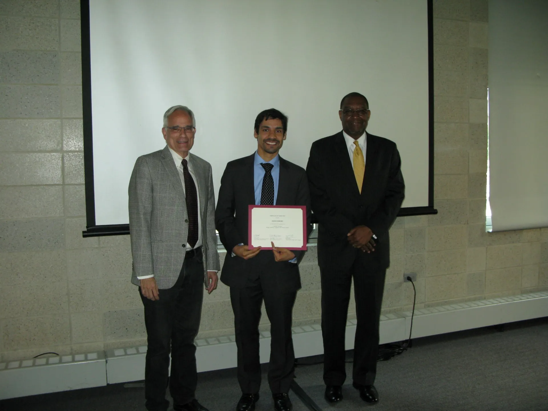 Carlos Alonso, Deivid Ribeiro, and Dennis Mitchell