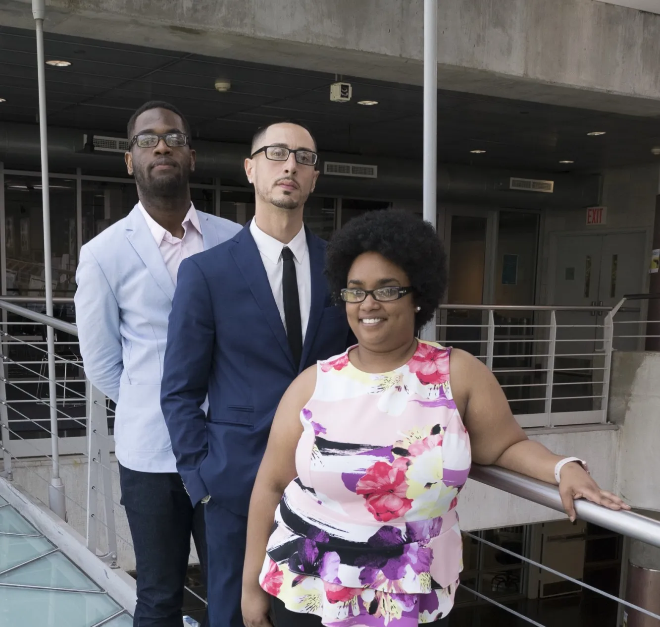 Cohort 8: Neno Fuller, Physics; Christopher Medina-Kirchner, Psychology; and Jazmine-Saskya Joseph-Chowdhury, Biological Sciences