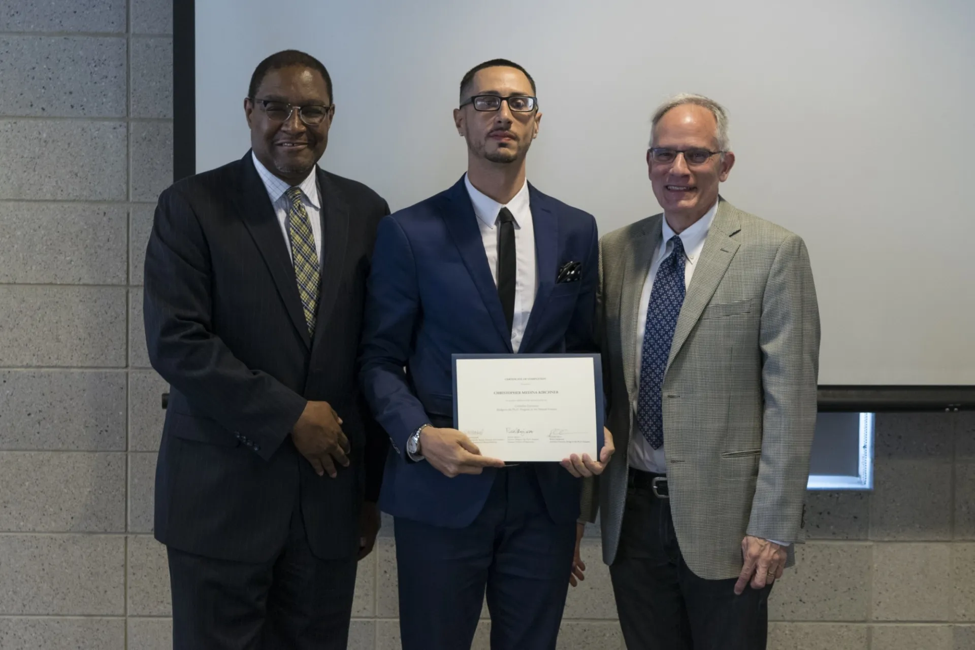 Dennis Mitchell, Christopher Medina-Kirchner, and Carlos Alonso