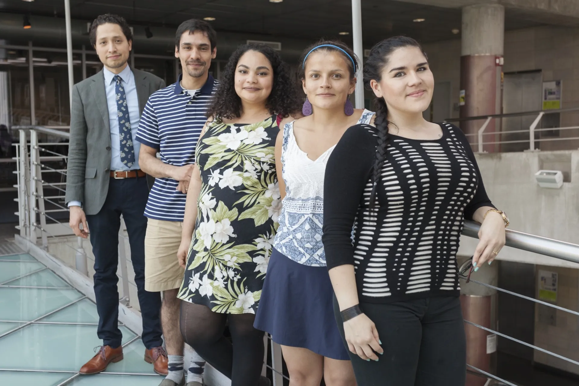 Previous Bridge Scholars: Erick Andrade, Cohort 2; Deivid Ribeiro, Cohort 7; Vanessa Mondol, Cohort 1; and Ximena Fernádez, Cohort 1