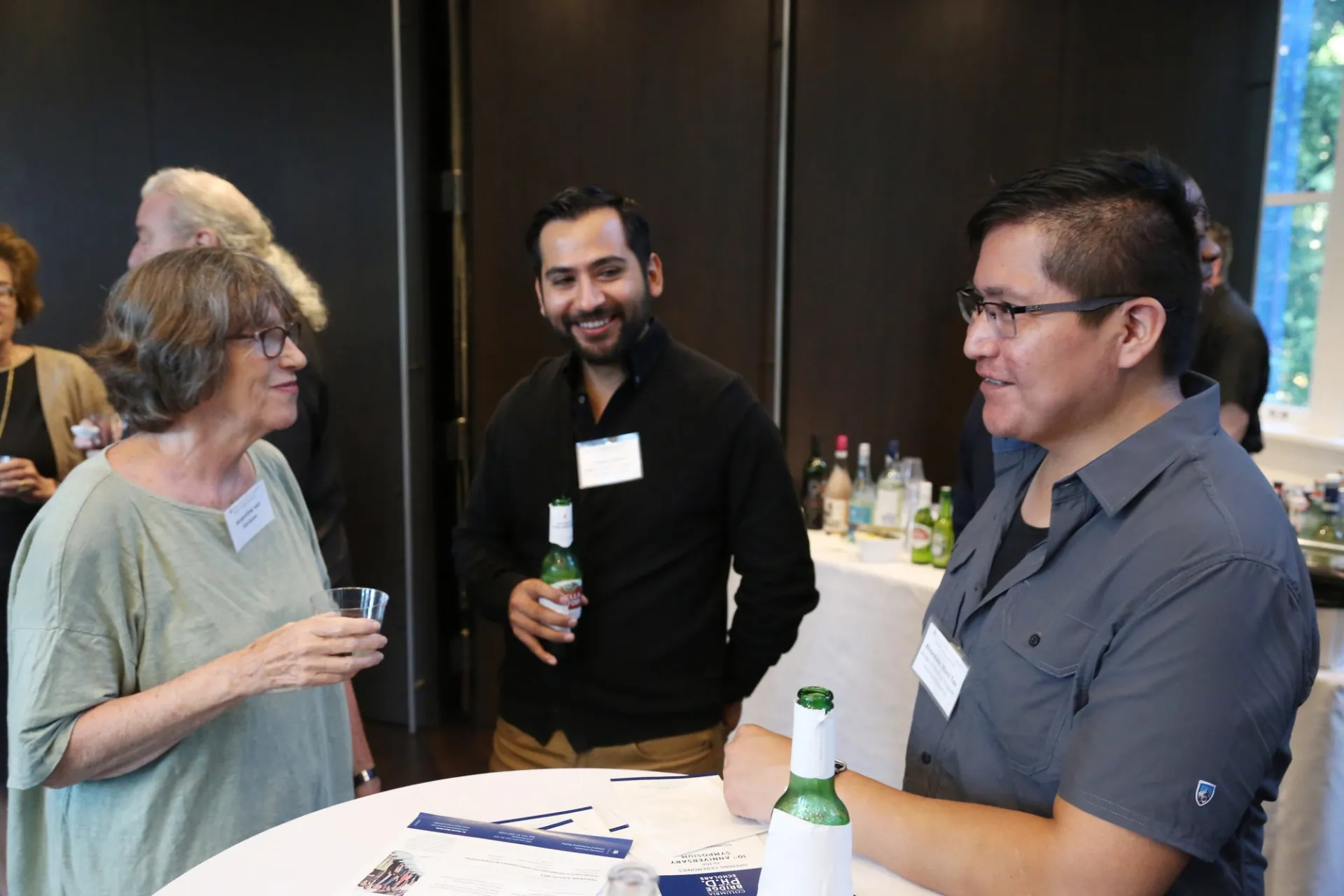 Jacqueline van Gorkom with the alumni of Cohort 6, David James and Rhondale "Ron" Tso