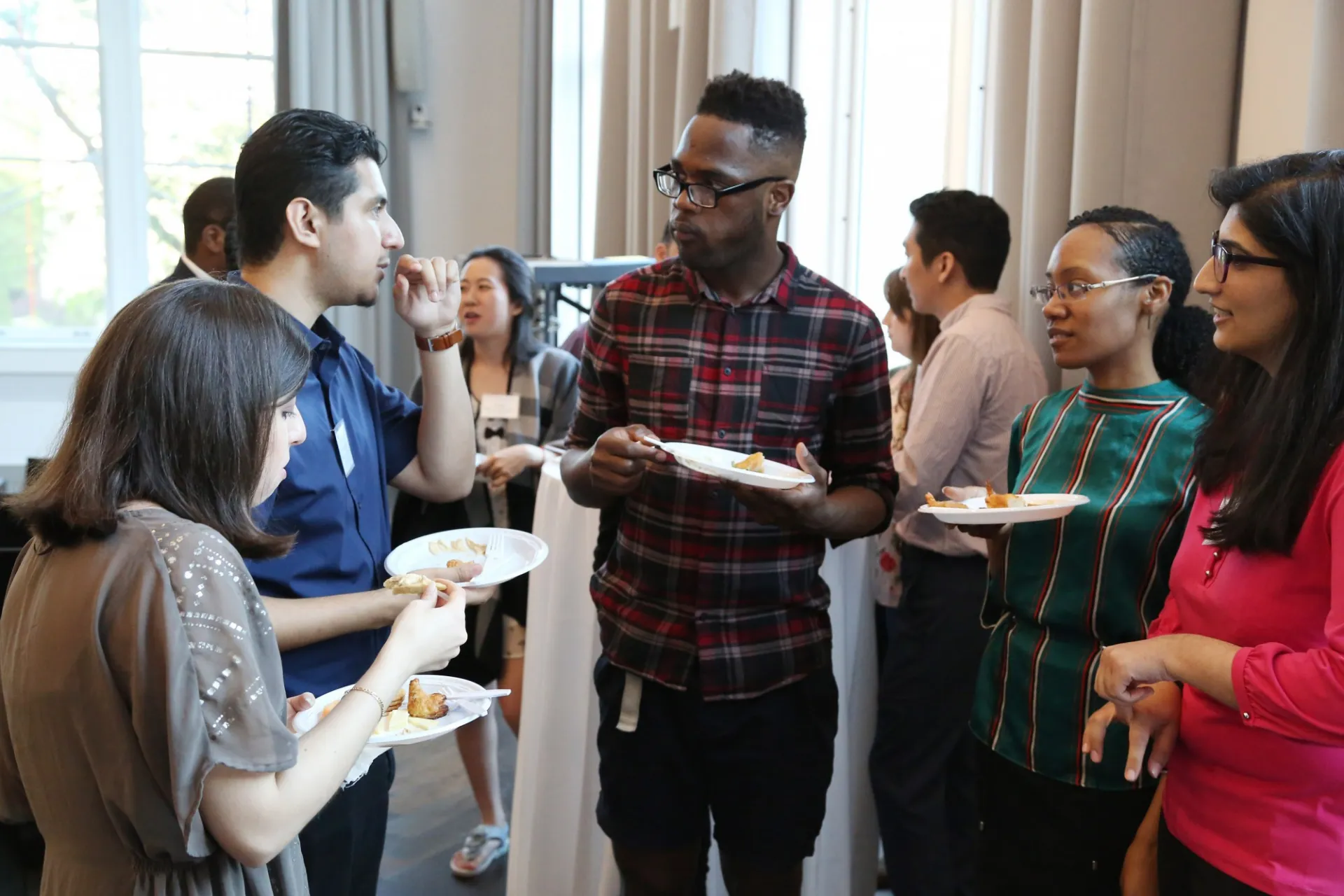 Past and Present Bridge Scholars: Jorge Cortés, Neno Fuller, Kassidy Lundy, and Huda Qureshi