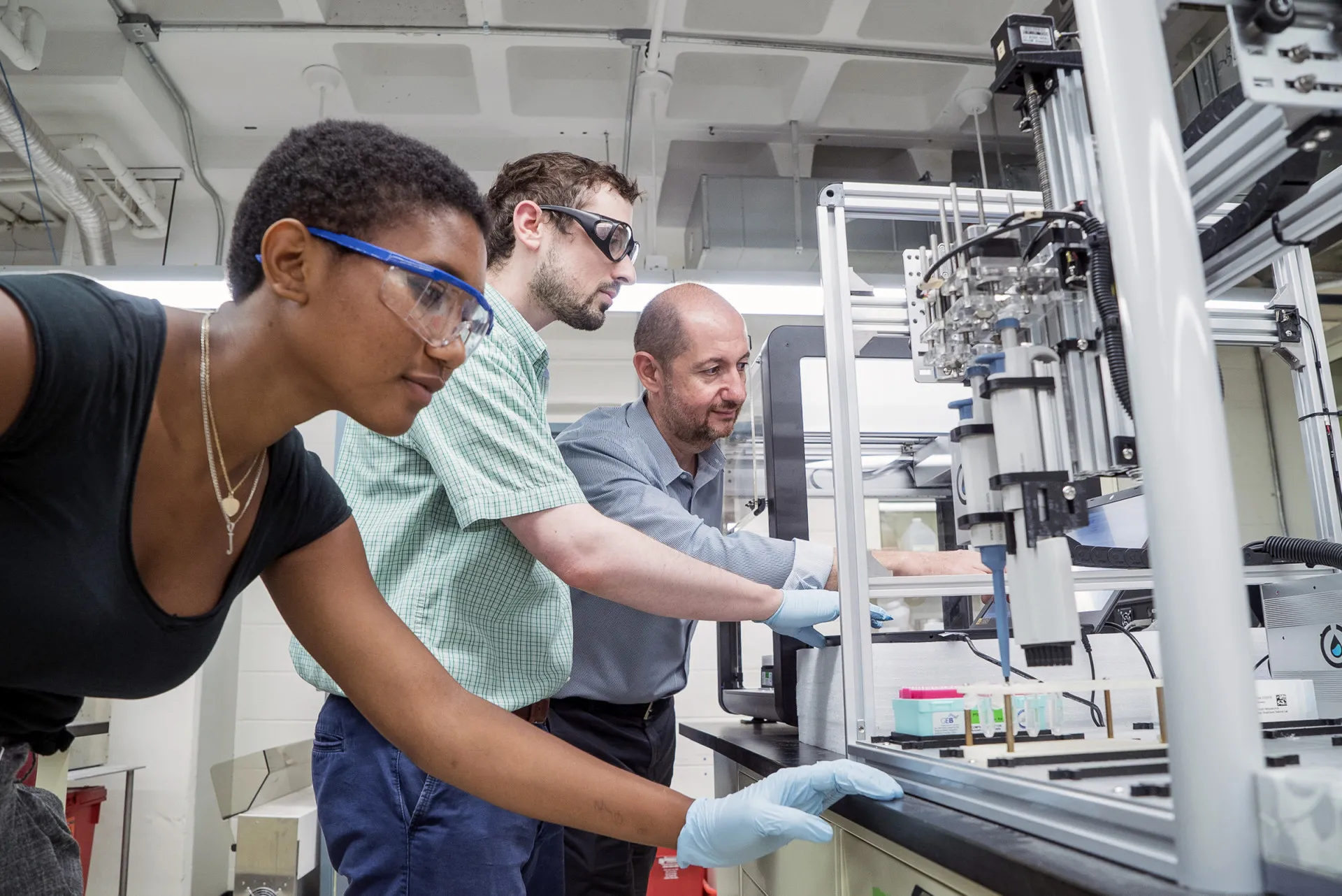 Students in a lab
