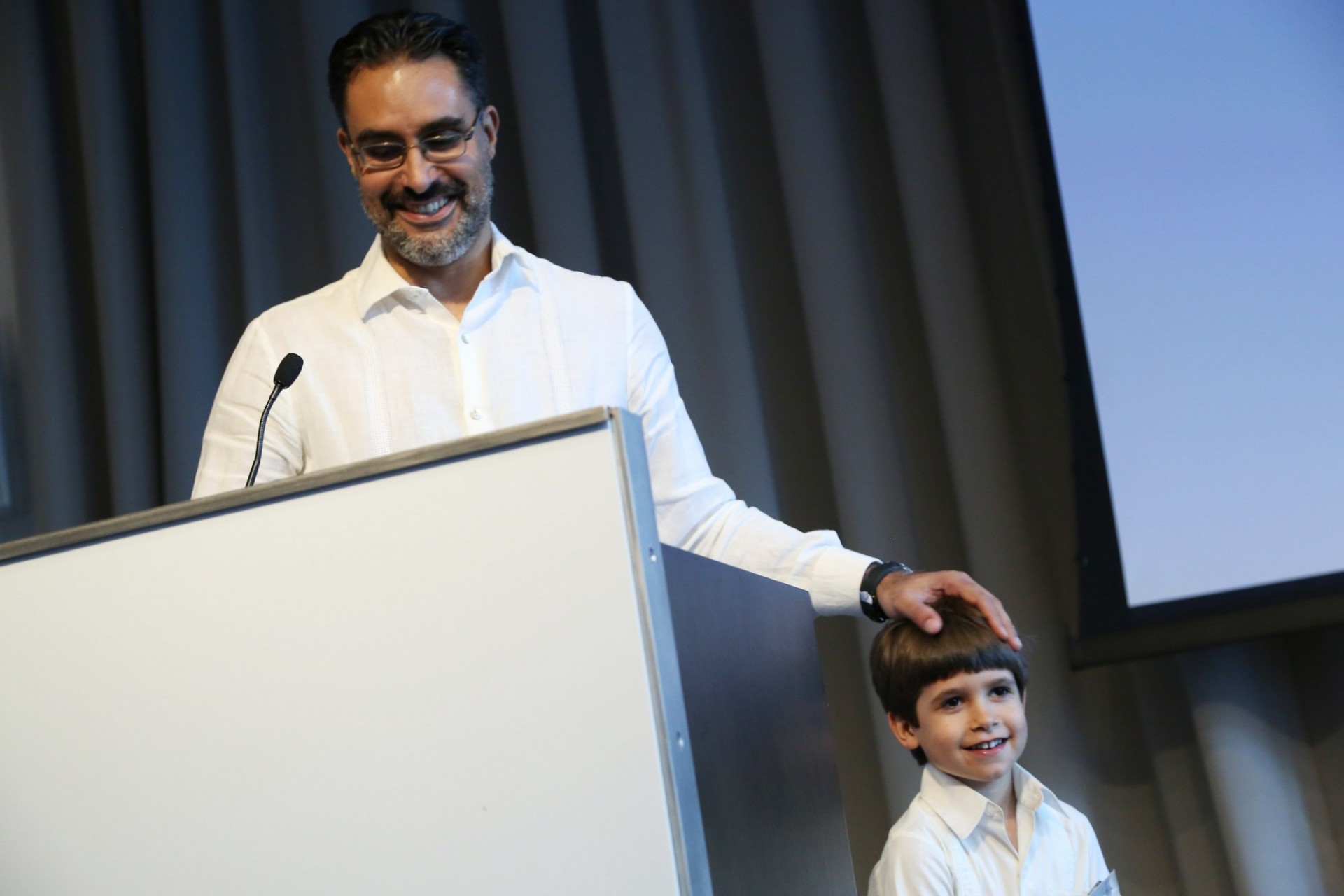 Marcel Agüeros with his son, Camilo Marcel Agüeros and his son, Camilo